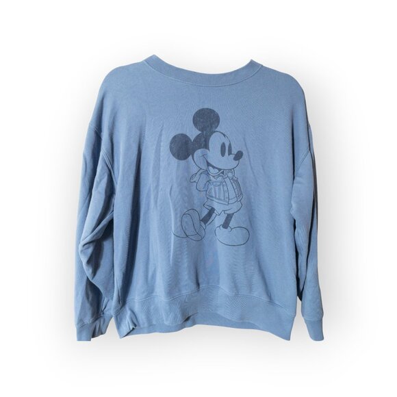 Disney Gap Mickey Mouse Blue Sweatshirt SZ L - Picture 2 of 8
